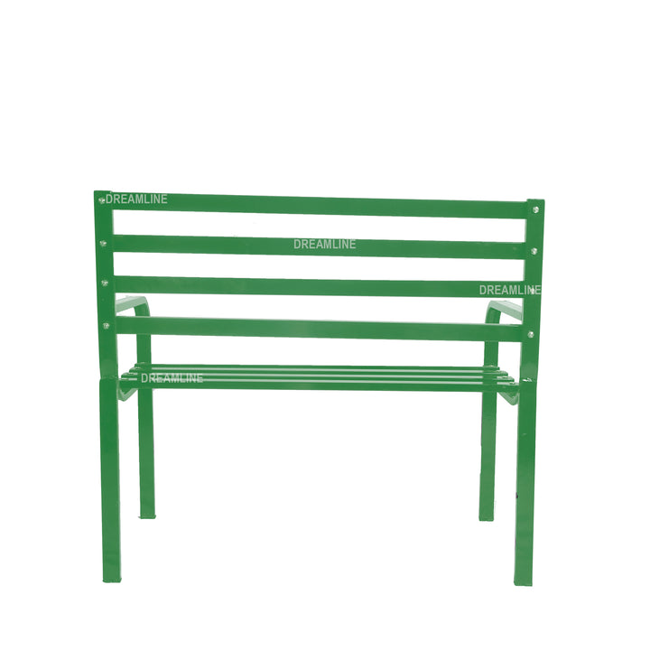 Corp Metal 2 Seater Garden Bench for Outdoor Park - (Green)