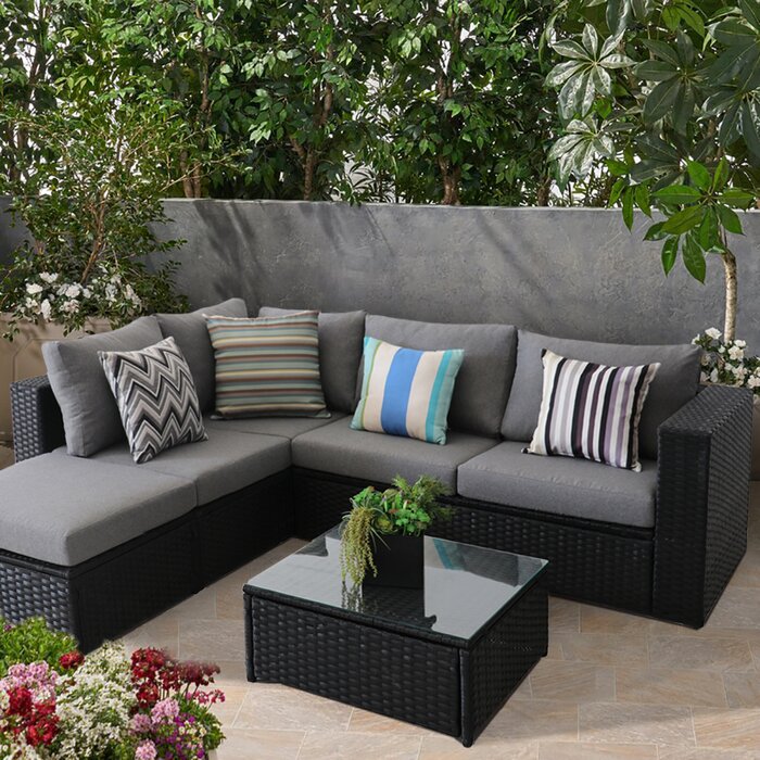 Dreamline Outdoor Garden Patio Sofa Set 5 Seater , 1 Center Table  Set Outdoor Furniture