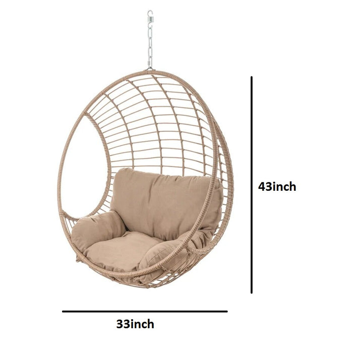 Dreamline Single Seater Hanging Swing Without Stand For Balcony , Garden Swing