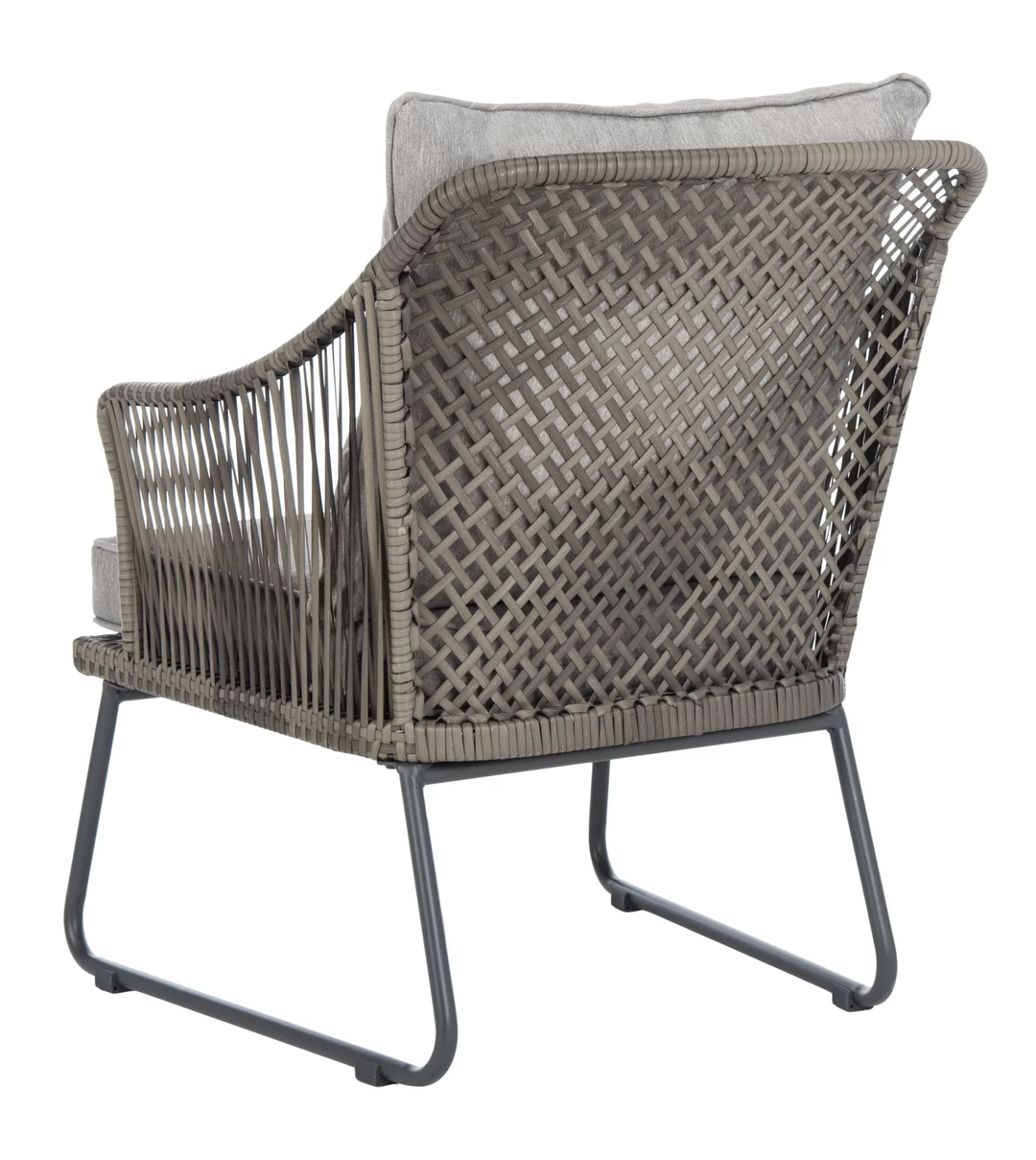 Aadhan Outdoor Patio Seating Set 2 Chairs and 1 Table Set (Grey)