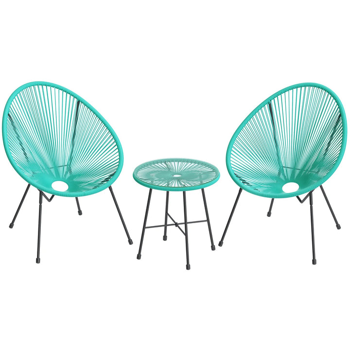 Harvest Outdoor Patio Seating Set 2 Chairs and 1 Table Set