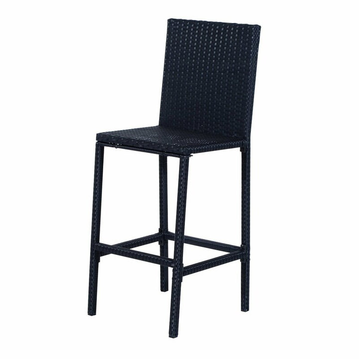 Dreamline Outdoor Bar Sets Garden Patio Bar Sets 1+2 2 Chairs and Table Set Balcony Bar Table Set (Cream)