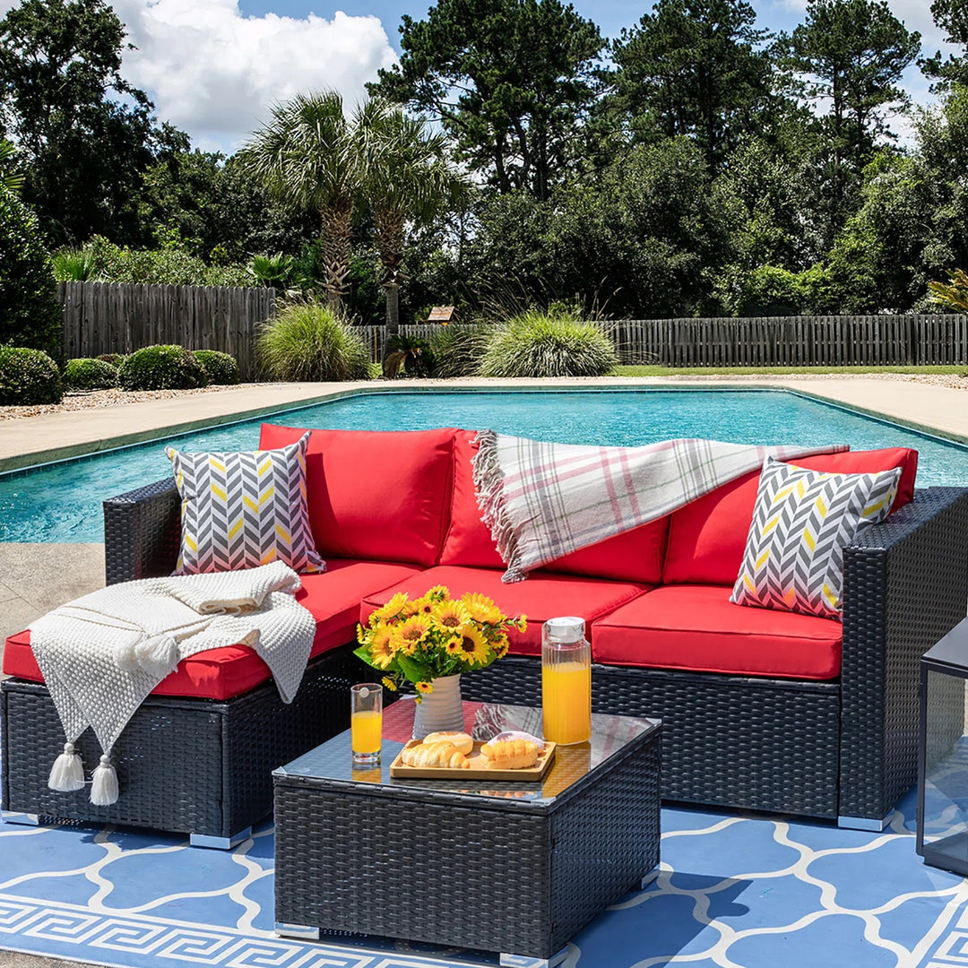 Dreamline Outdoor Garden Balcony Sofa Set Seater and Center