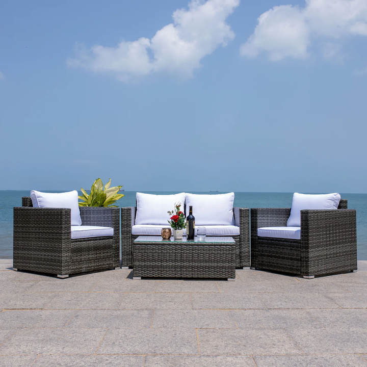 Power Outdoor Sofa Set 2 Seater , 2 Single seater and 1 Center Table Set