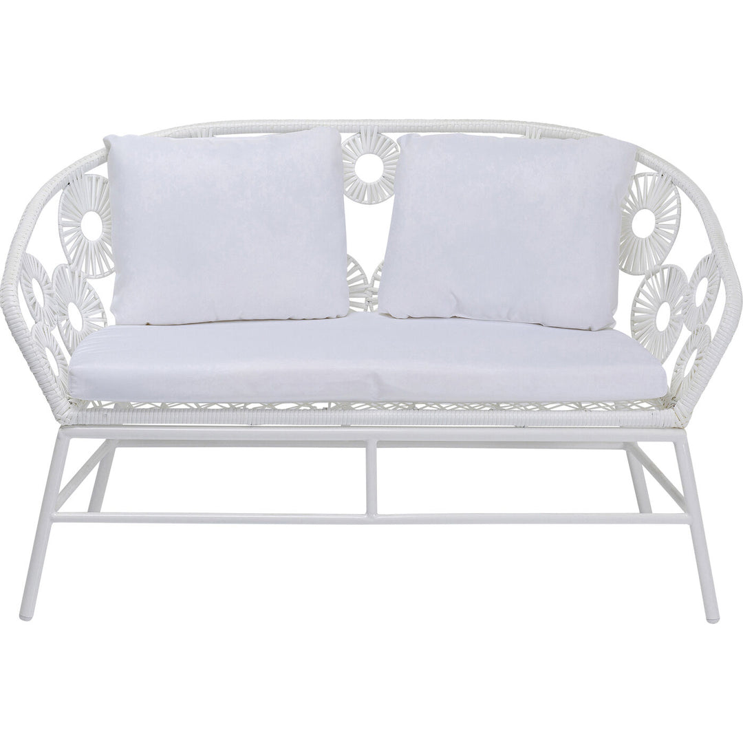 Marsh Outdoor Sofa Set 2 Seater, 1 Single Seater and 1 Center Table Set (White)