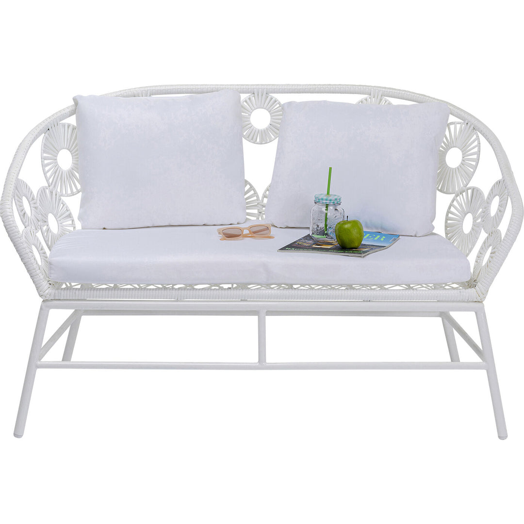 Marsh Outdoor Sofa Set 2 Seater, 1 Single Seater and 1 Center Table Set (White)