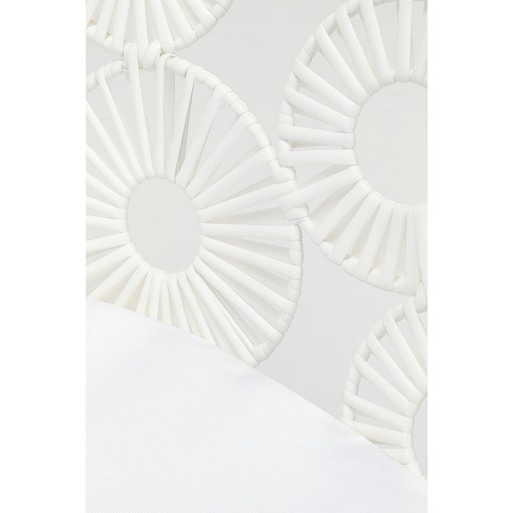 Alban Outdoor Garden Balcony Single Seater Sofa (White)