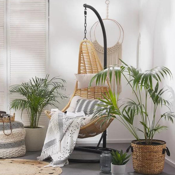 Dreamline Single Seater Hanging Swing With Stand For Balcony , Garden Swing