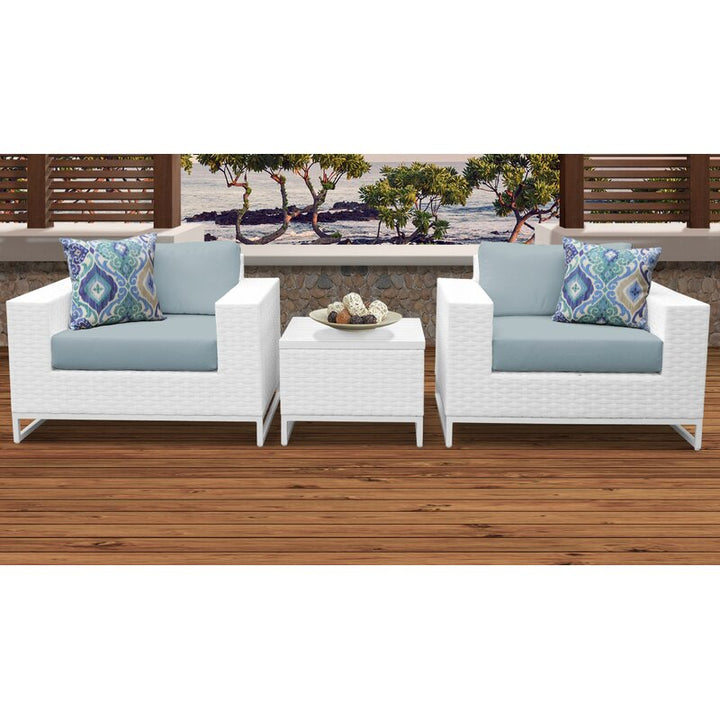 Dreamline Outdoor Garden Patio Sofa Set 1+2 2 Chairs and 1 Table Set Outdoor Furniture