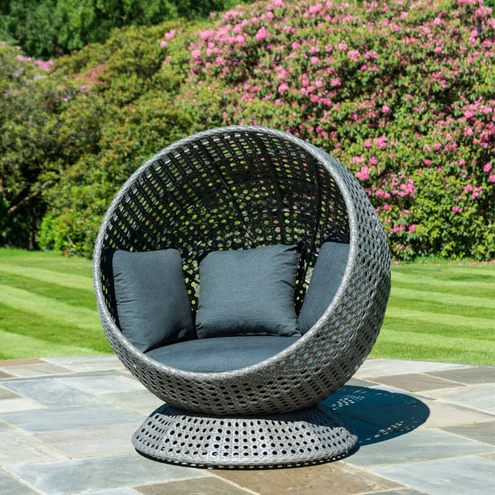 Dreamline Single Seater Swing Basket For Balcony & Garden (Grey)