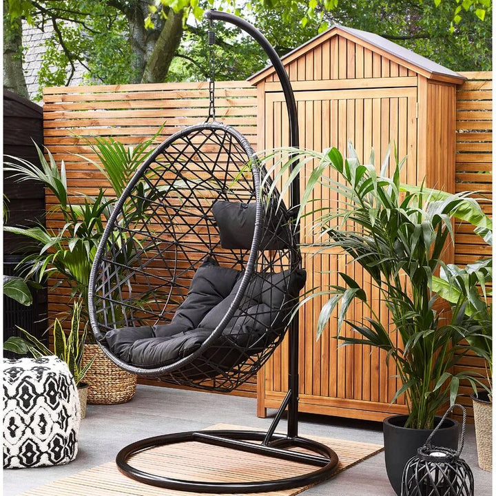 Dreamline Single Seater Hanging Swing With Stand For Balcony , Garden Swing