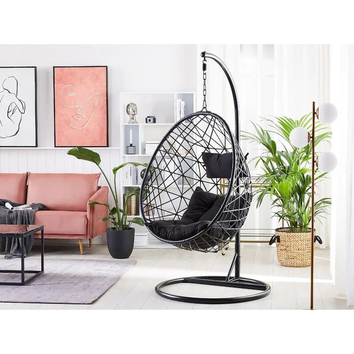 Dreamline Single Seater Hanging Swing With Stand For Balcony , Garden Swing
