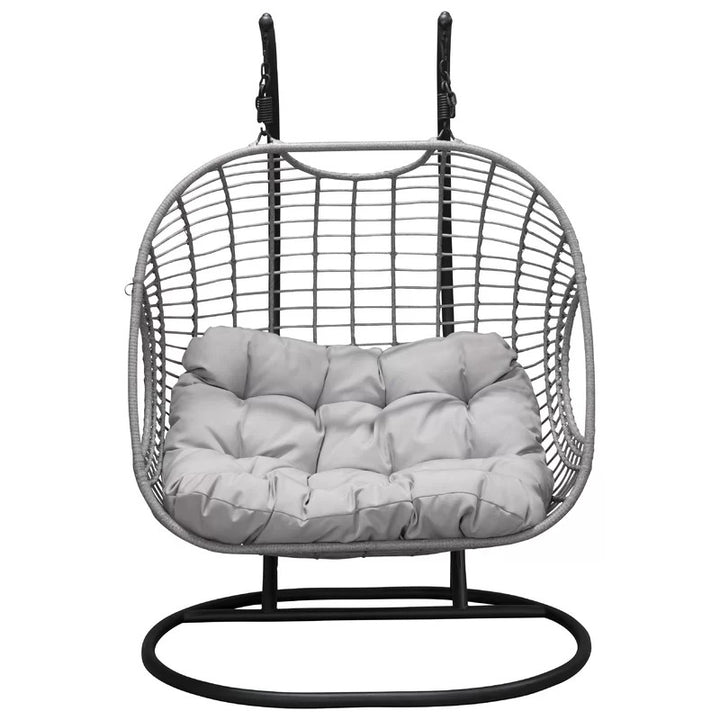 Dreamline Outdoor Furniture Double Seater Hanging Swing With Stand For Balcony , Garden Swing