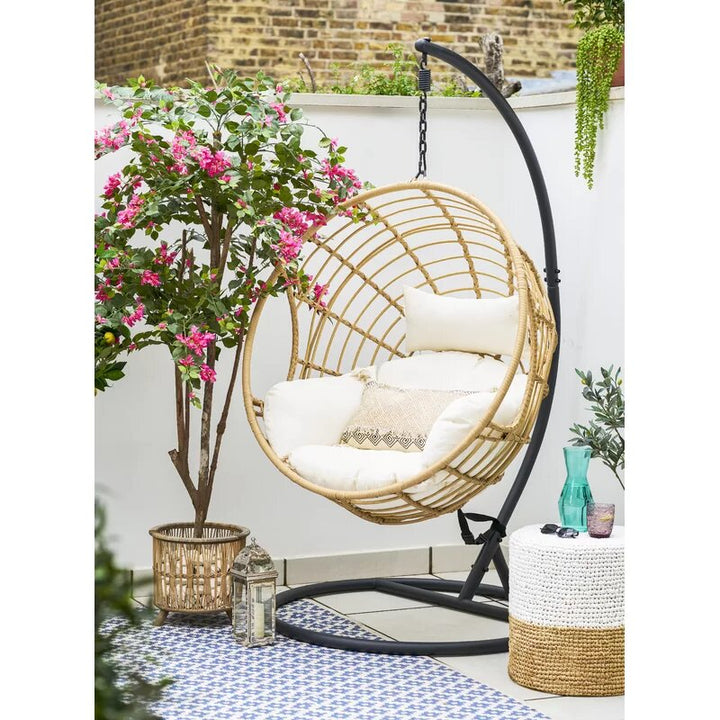 Dreamline Single Seater Hanging Swing With Stand For Balcony , Garden Swing 