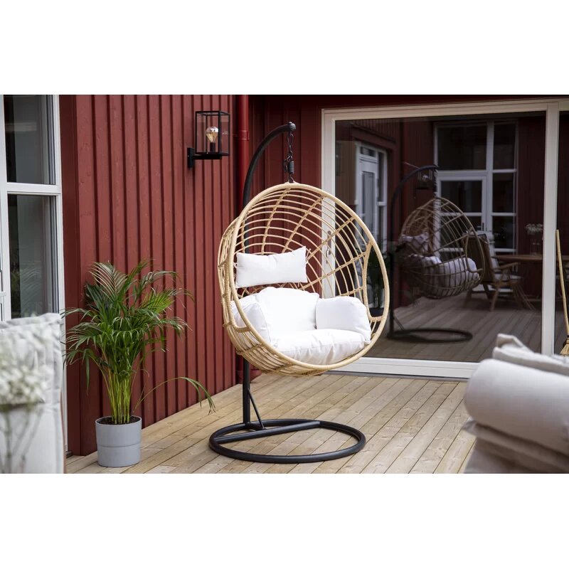 Dreamline Single Seater Hanging Swing With Stand For Balcony , Garden Swing 