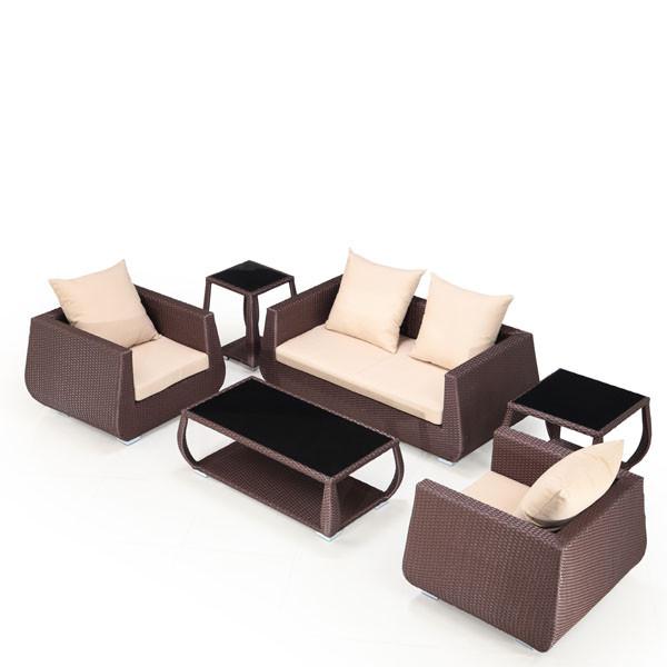 Dreamline Outdoor Garden Balcony Sofa Set 2 Seater , 2 Single seater , 2 Side table and 1 Center Table Set Outdoor Furniture