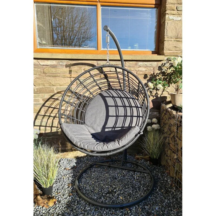 Dreamline Single Seater Hanging Swing With Stand For Balcony , Garden Swing