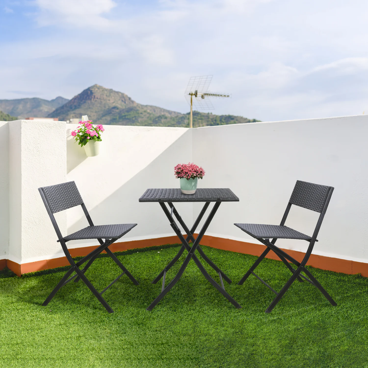 Lona Outdoor Patio Seating Set 2 Chairs and 1 Table Set
