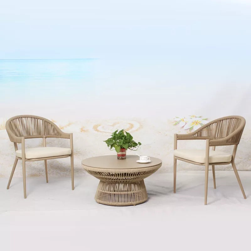 Propel Outdoor Patio Seating Set 2 Chairs and 1 Table Set (Beige)