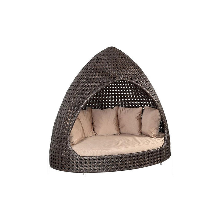Dreamline Outdoor Furniture Poolside Sunbed With Cushion Daybed (Brown)