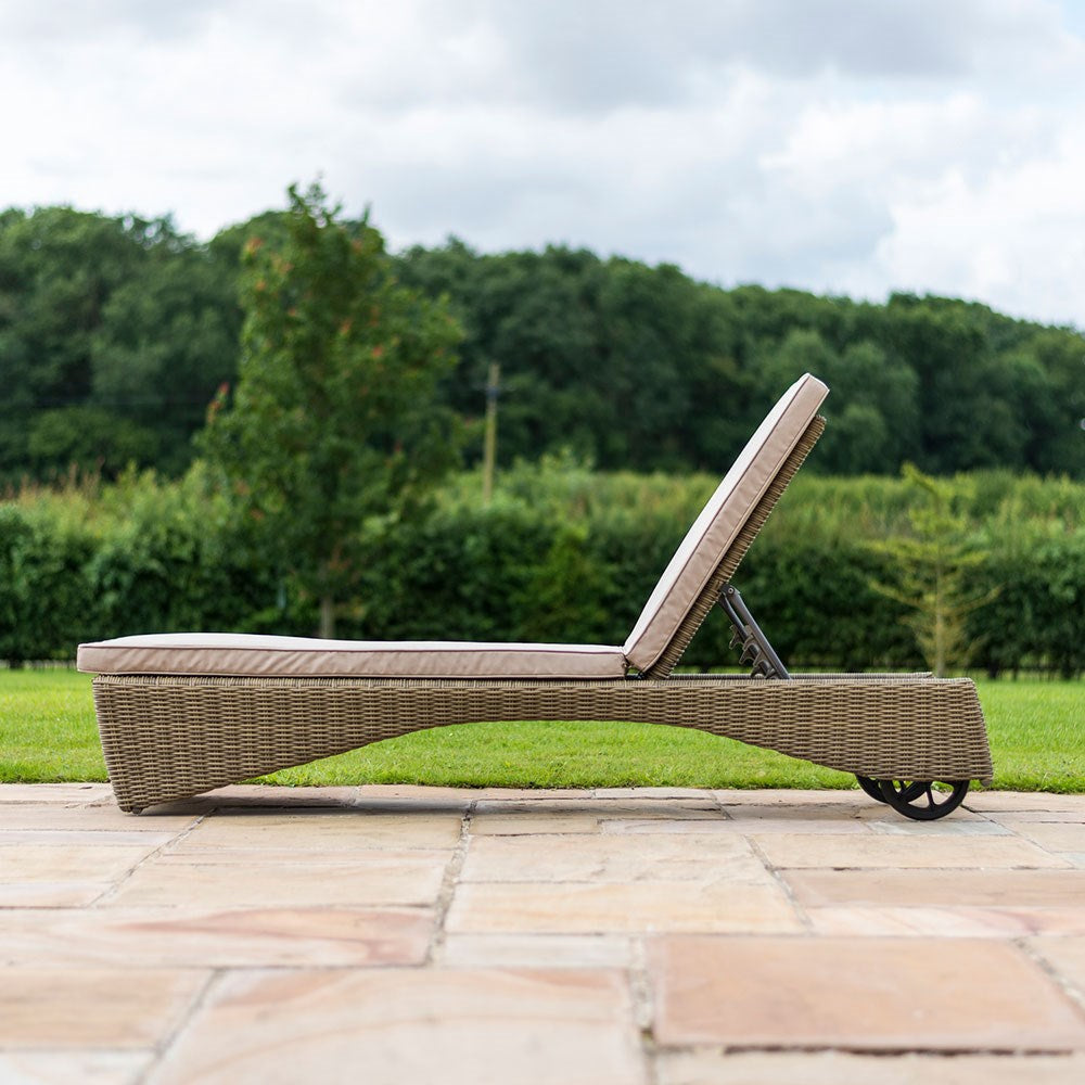 Rattan Garden Furniture Brown Sun Loungers Dreamline Outdoor