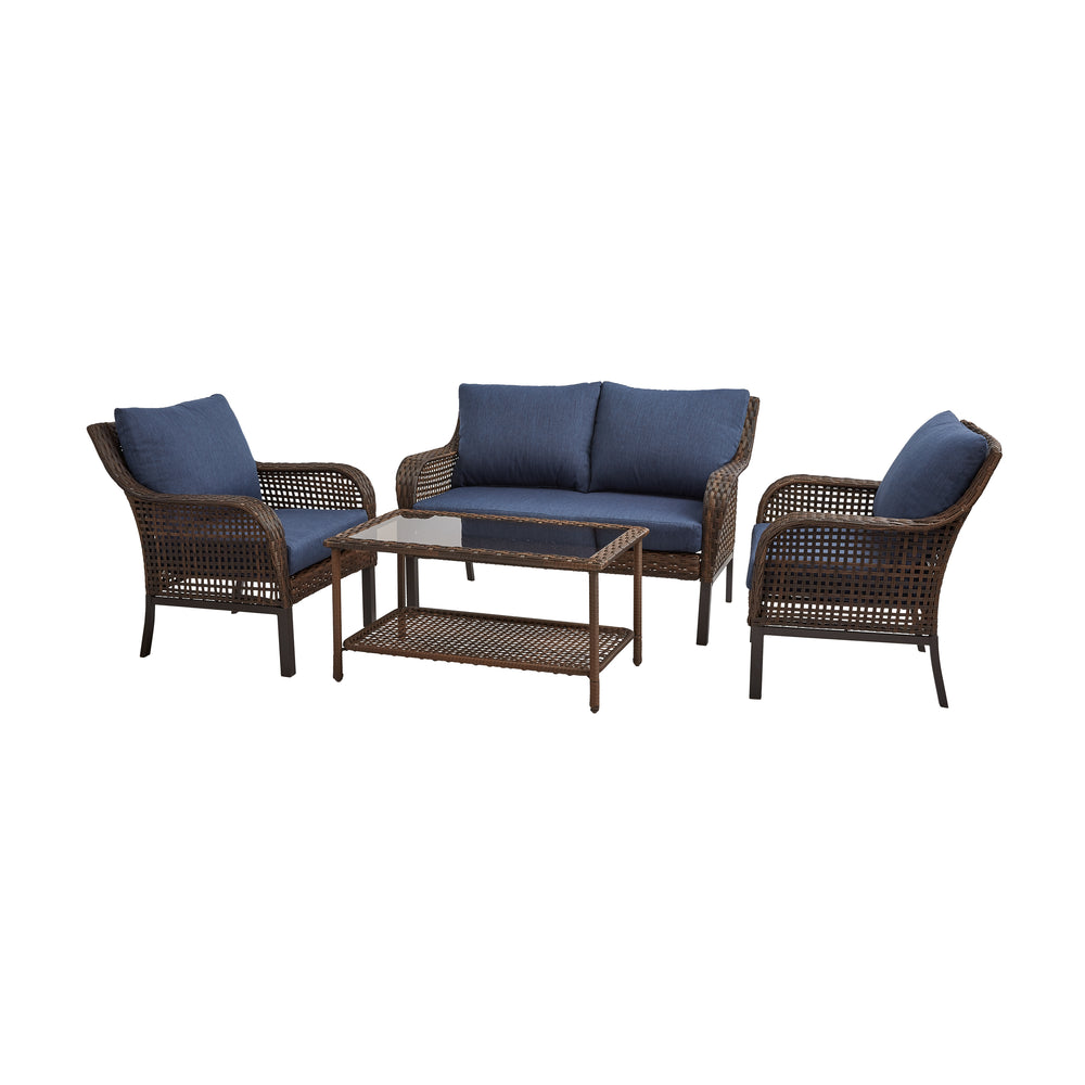 Dreamline Outdoor Garden Balcony Sofa Set 2 Seater , 2 Single seater and 1 Center Table Set Outdoor Furniture(Brown)