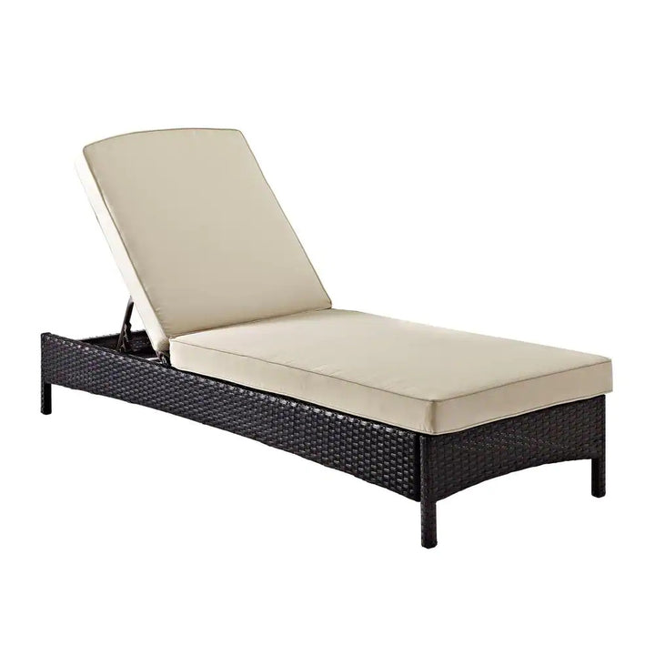 Veny Outdoor Swimming Poolside Lounger (Dark Brown)