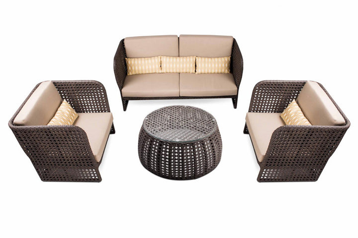 Dreamline Outdoor Garden Balcony Sofa Set 3 Seater , 2 Single seater and 1 Center Table Set Outdoor Furniture