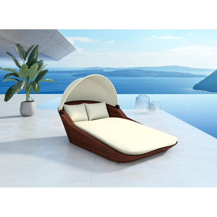 Dreamline Outdoor Furniture Poolside Sunbed With Cushion Daybed