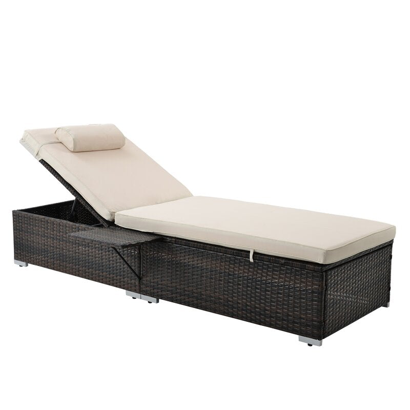 Dreamline Outdoor Furniture Poolside Double Lounger With Cushion Swimming Pool Lounger