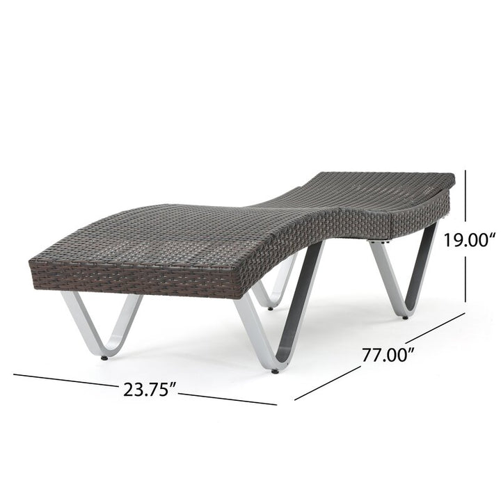 Dreamline Outdoor Furniture Poolside Lounger With Cushion Swimming Pool Lounger