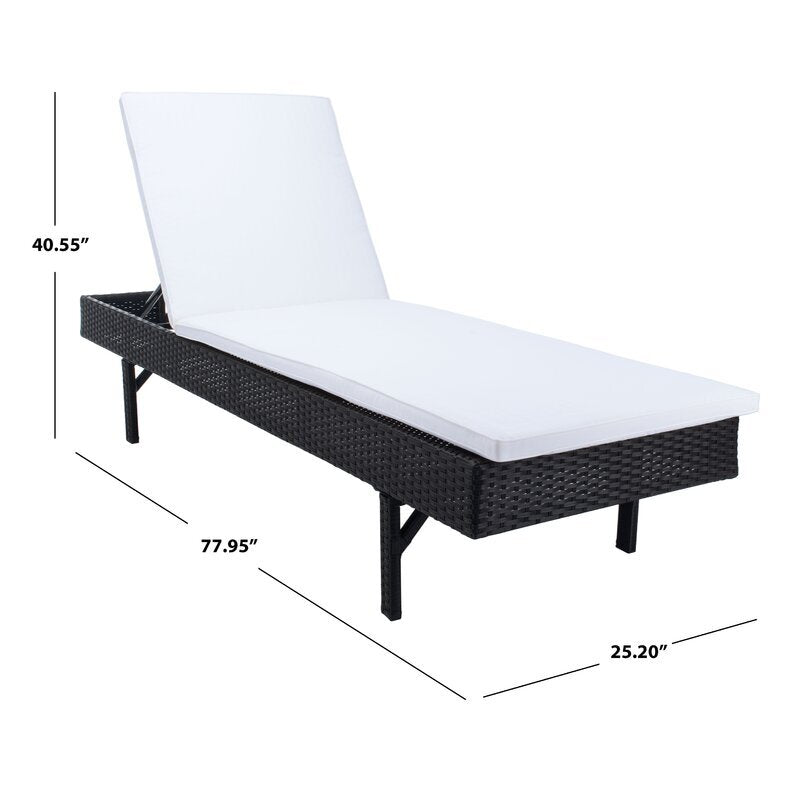 Dreamline Outdoor Furniture Poolside Lounger With Cushion Swimming Pool Lounger