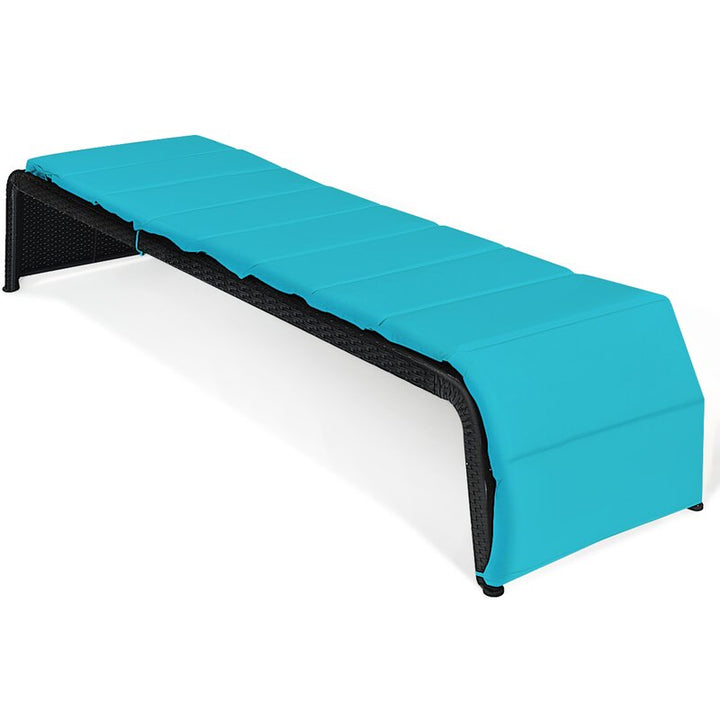 Dreamline Outdoor Furniture Poolside Lounger With Cushion Swimming Pool Lounger