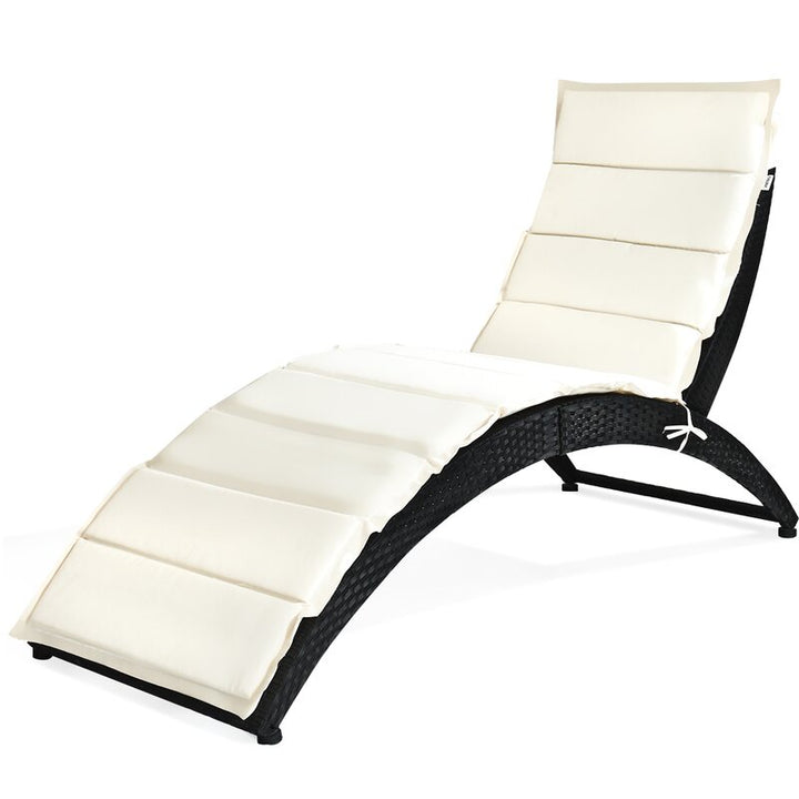 Dreamline Outdoor Furniture Poolside Lounger With Cushion Swimming Pool Lounger