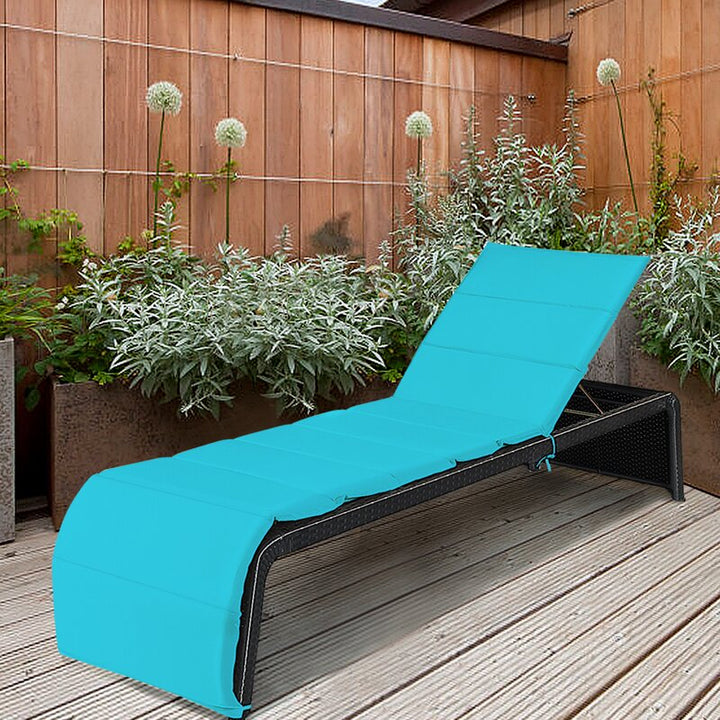 Dreamline Outdoor Furniture Poolside Lounger With Cushion Swimming Pool Lounger