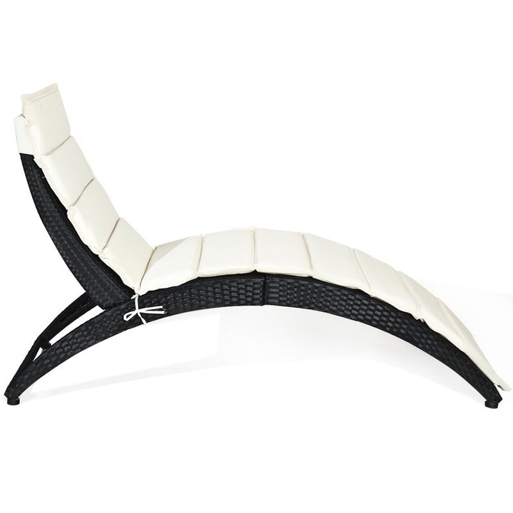 Dreamline Outdoor Furniture Poolside Lounger With Cushion Swimming Pool Lounger