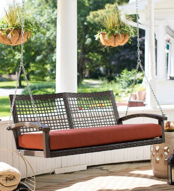 Dreamline Double Seater Hanging Swing Without Stand For Balcony , Garden Swing