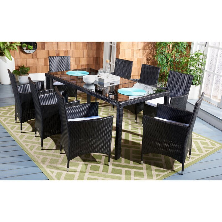 Dreamline Outdoor Garden Patio Dining Set 1+8 8 Chairs and 1 Table Set Outdoor Furniture