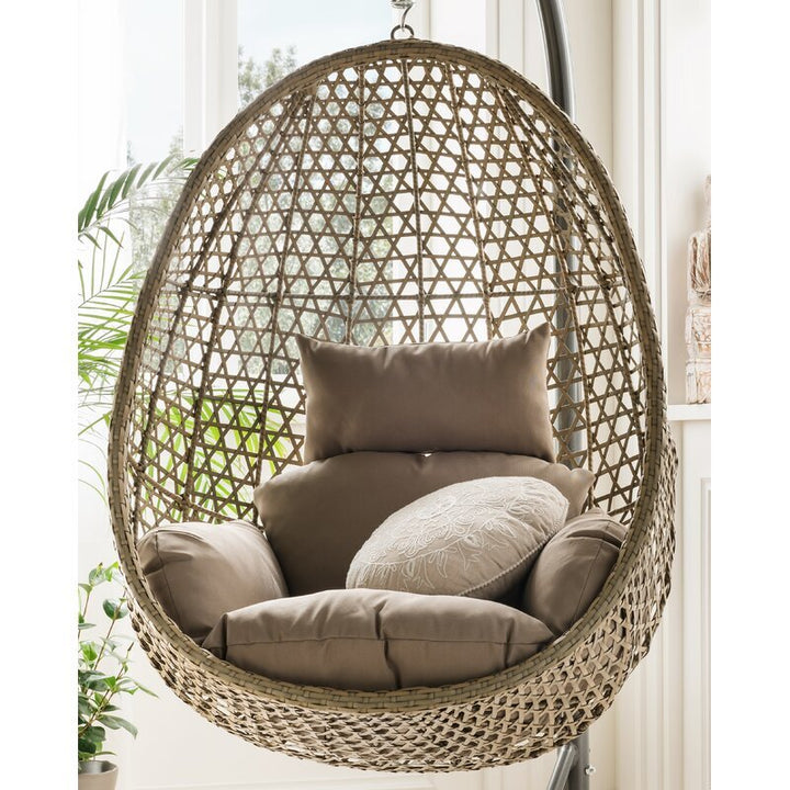 Dreamline Single Seater Hanging Swing With Stand For Balcony , Garden Swing