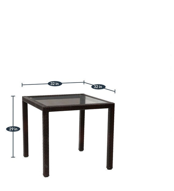 Dreamline Outdoor Furniture Garden Patio Seating Set 1+4 4 Chairs and Table Set Balcony Furniture Coffee Table Set