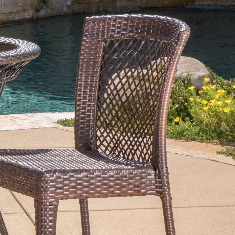 Remy Outdoor Patio Seating Set Chairs and Table Set (Brown)