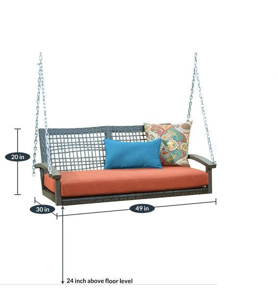 Dreamline Double Seater Hanging Swing Without Stand For Balcony , Garden Swing
