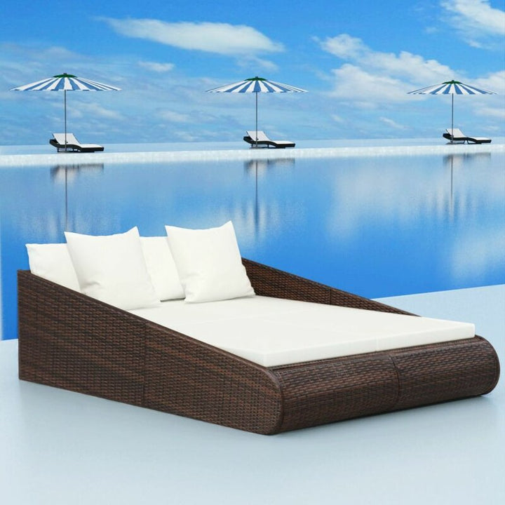Dreamline Outdoor Furniture Poolside Sunbed With Cushion Daybed