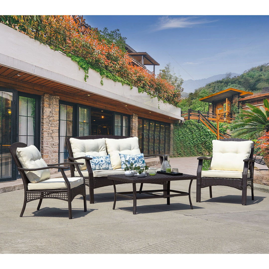 Dreamline Outdoor Garden Balcony Sofa Set 2 Seater , 2 Single seater and 1 Center Table Set Outdoor Furniture