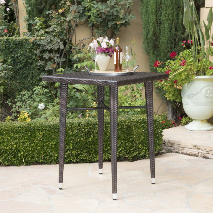 Dreamline Outdoor Bar Sets Garden Patio Bar Sets 1+4 4 Chairs and 1 Table Set Balcony Bar Table Set
