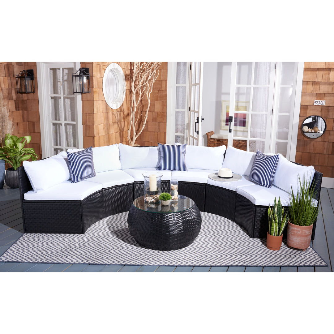Dreamline Outdoor Garden Patio Sofa Set 6 seater and 1 Center Table Set Outdoor Furniture