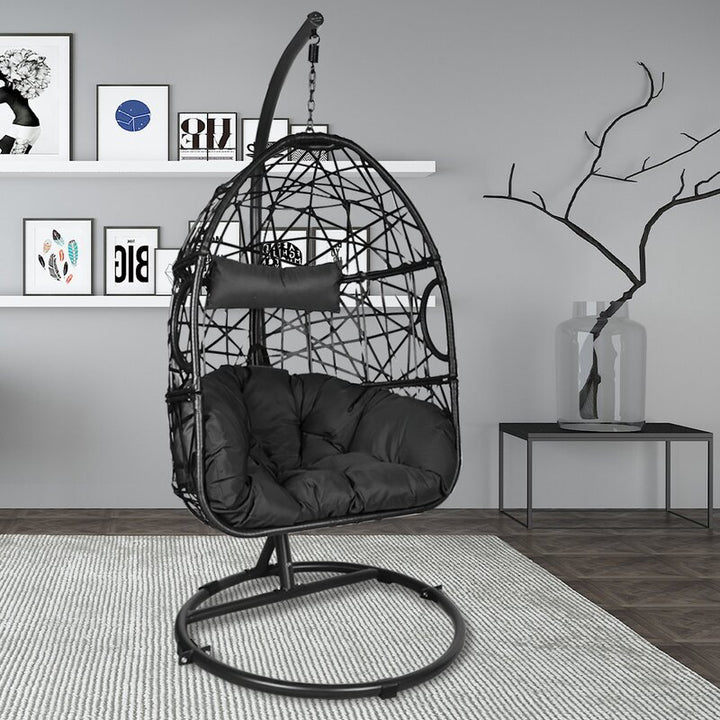 Dreamline Single Seater Hanging Swing With Stand For Balcony , Garden Swing