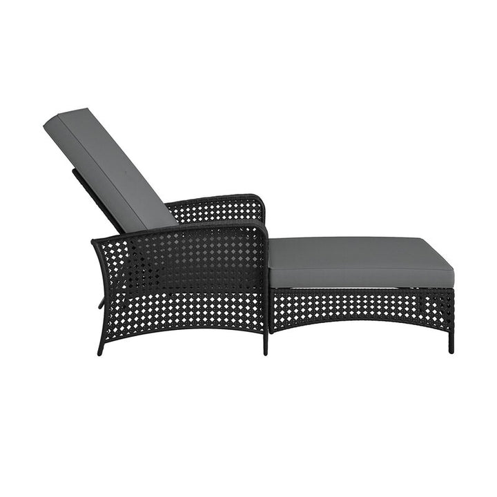Dreamline Outdoor Furniture Poolside Lounger With Cushion Swimming Pool Lounger