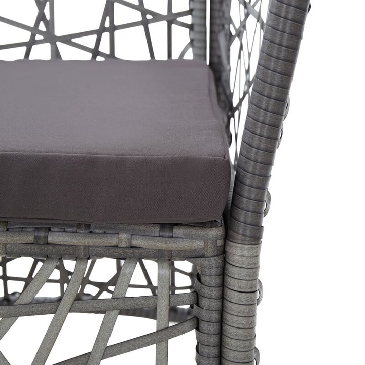 Dreamline Outdoor Garden Patio Dining Set 4 Chairs and 1 Table Set Outdoor Furniture