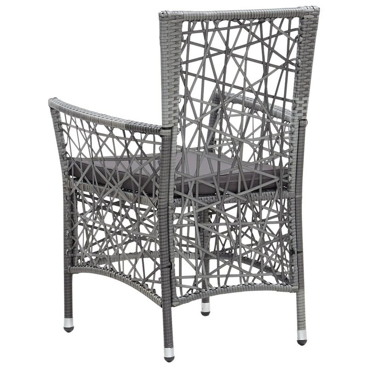 Dreamline Outdoor Garden Patio Dining Set 4 Chairs and 1 Table Set Outdoor Furniture